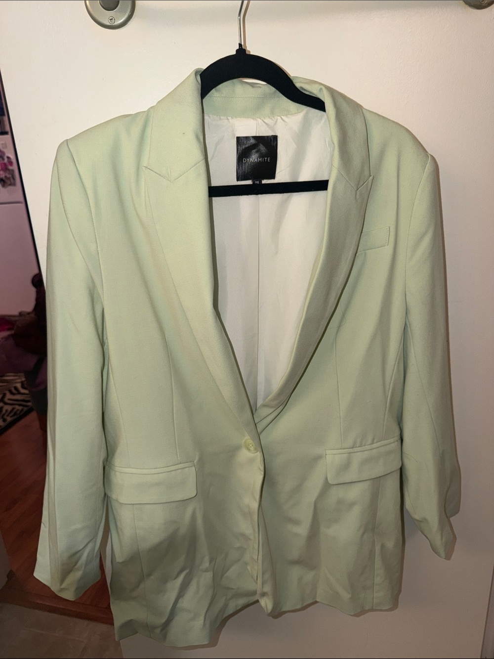 Dynamite Light Mint Tailored Blazer